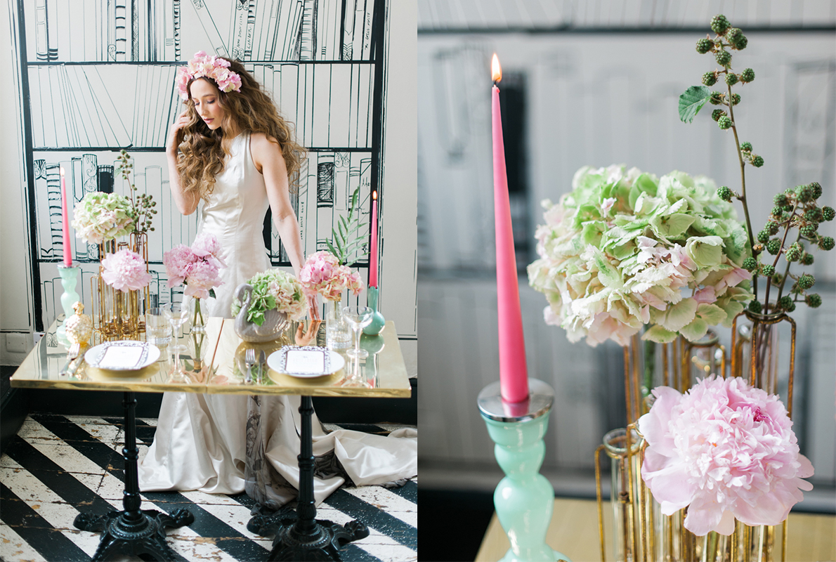 Boom Blooms Modern eclectic, city wedding inspiration